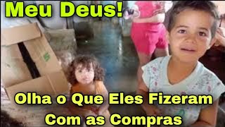 Olha o Que os Meninos Fizeram Com as Compras, Compartilhe Para Ajudar Essa Família