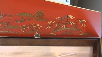 Gwendolyn Toth at her new 1739 Gräbner harpsichord!