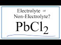 Lead Compounds and Electrolyte Properties