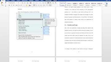 PI Formatting Video Pt8: Captioning Tables (Word for Mac 2016)