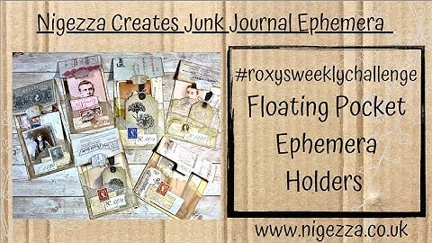 #roxysweeklychallenge Floating Pocket Ephemera Holders Week 28 2022!