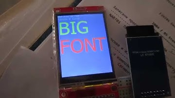 ILI9341 SD card fonts.