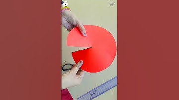 HOW TO MAKE 3D CONE SHAPE EASILY #3dshape #craft #diy #art #papercraft #handmade #cone #easyshape