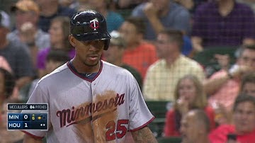 MIN@HOU: Dozier grounds into double play, run scores