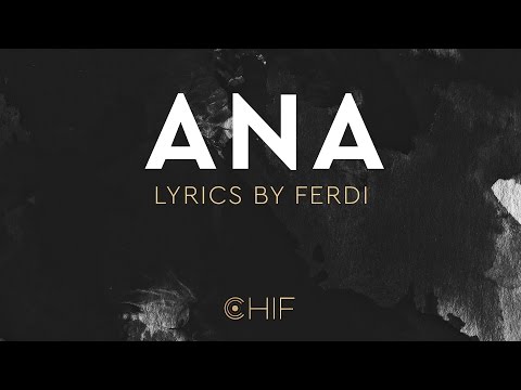 lyricsbyferdi - ANA (şeir)