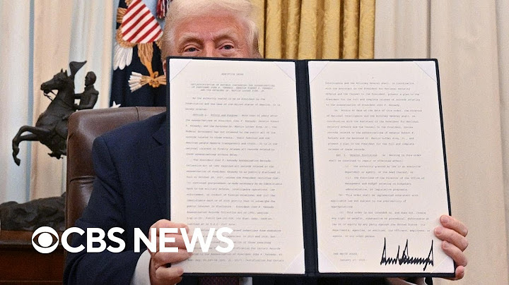 Trump executive order on Martin Luther King Jr., JFK and RFK assassinations