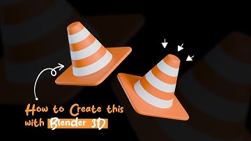 (3D Icon Series) How to create a Traffic Cone with Blender3D