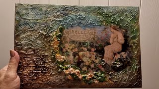 картинка: Панно ручная работа. Смешанная техника. декупаж. The panel is handmade. Mixed media. decoupage.