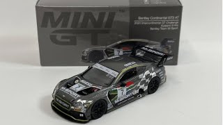 The Mini GT Showcase #284 Bentley Continental GT3 #7 M-Sport 2020 Intercontinental GT Challenge