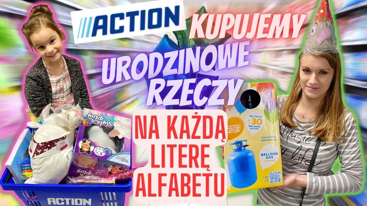 Robimy urodzinowe zakupy na każdą literę alfabetu w Action🥳🛒 Ile wydamy pieniędzy?💵 Challenge💖🌸