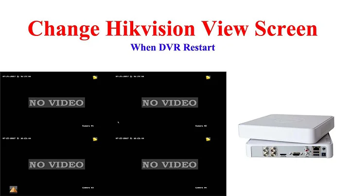 How to Change Hikvision View Screen in Hikvision DVR..