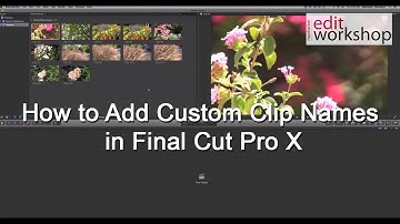 How to Add Custom Clip Names in Final Cut Pro X