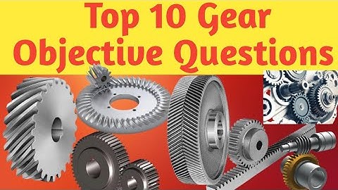 NMDC Junior Officer Top 10 Gear Drive Objective Questions And Answer For All Competitive Exams 4 ||