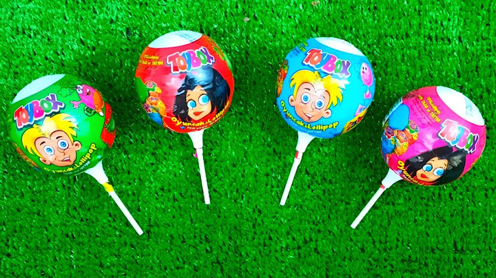 ASMR Most Popular Chocolates / lots of colorful rainbow lollipops candies /unpacking surprise egg