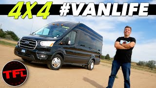 This Giant 4x4 Ford Transit Blows Me Away With Speed and Monstrous Traction! Twinturbo #Vanlife