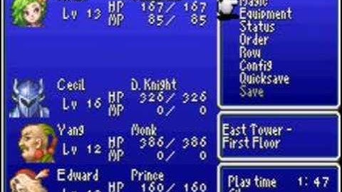 Final Fantasy IV Advance Glitch