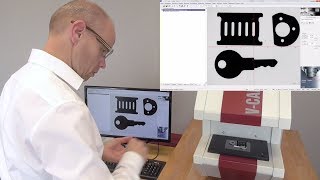 SAPHIR QD (Mess- und Auswertesoftware) auf dem V-CAD 80