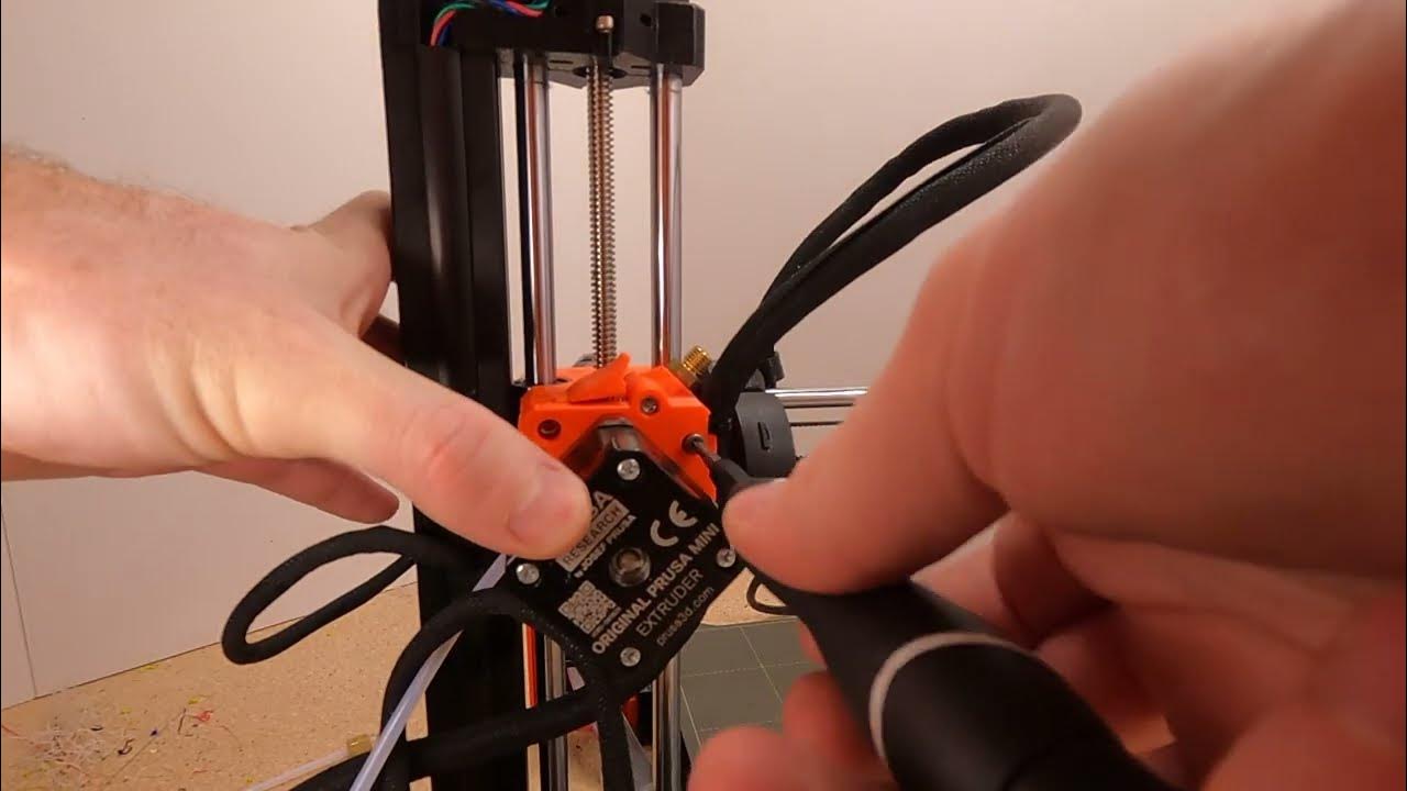 How to unjam the Prusa Mini 3D Printer YouTube