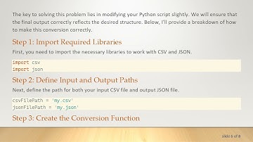 How to Convert CSV to Nested JSON in Python