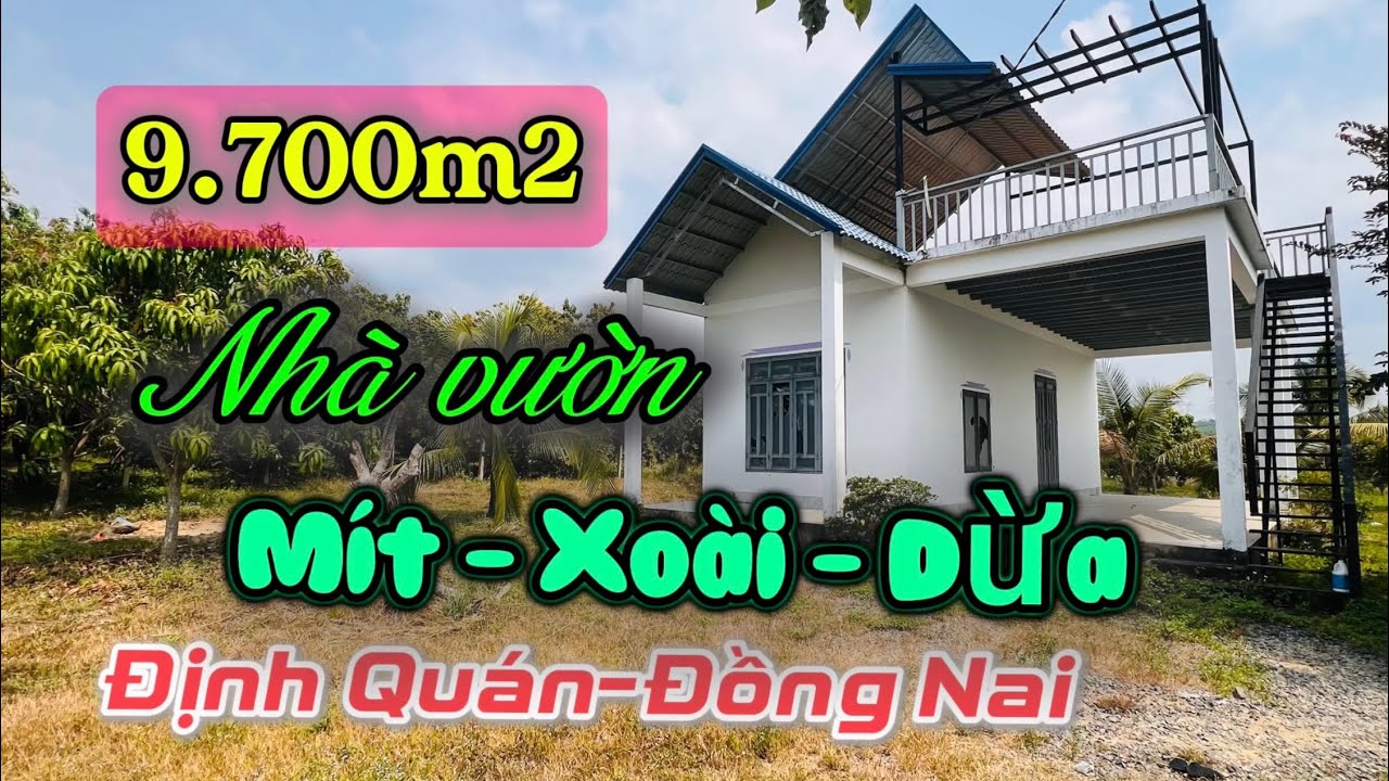 Nhà Vườn 9.700m² Suối Bao Quanh | Mặt Tiền Nhựa | Định Quán – Đồng Nai | Giá 4,2 Tỷ