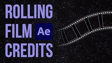 How to make rolling film credits || after effects tutorial