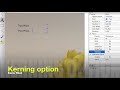 Kerning Option