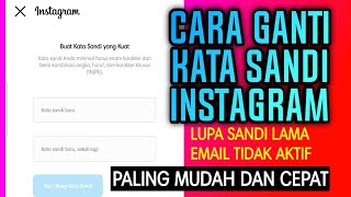 Cara mengganti kata sandi Instagram yang lupa sandi lama - cara ganti sandi ig 2023