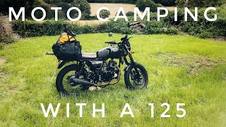 Bullit Bluroc 125  Moto Camping with a 125