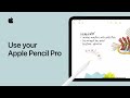 How to use your apple pencil pro  apple support