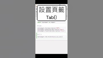 一分鐘學Python: UI介面---如何設置分頁? #Shorts