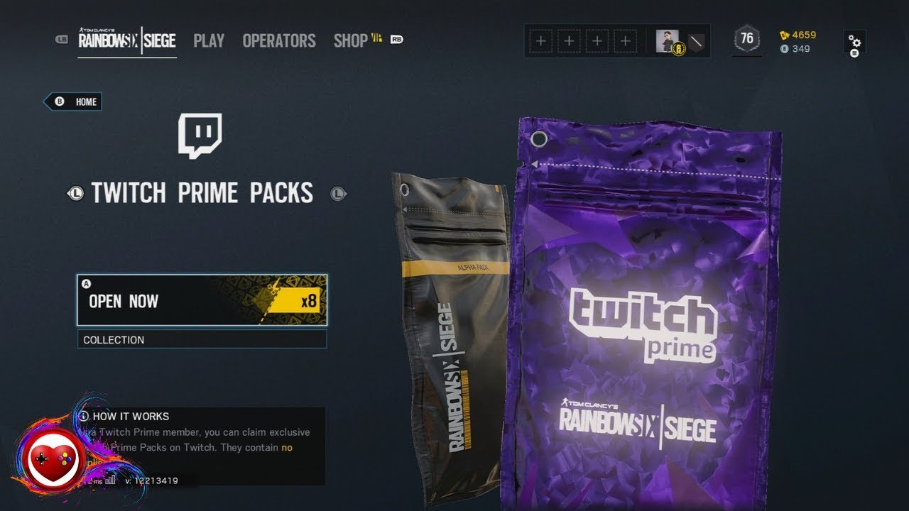 Tom Clancy S Rainbow Six Siege Twitch Prime Packs 2 Unboxing Opening Let S Play En Es Youtube