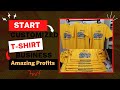 Start a T-Shirt Business From Home | Minimum investment high profits