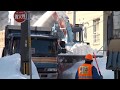 スゴイ 大型ロータリ除雪車フル回転  「30秒でダンプ一杯の雪」