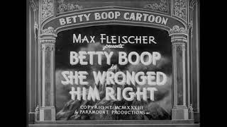 Betty Boop She Wronged Him Right 1934 - Opening Recreation