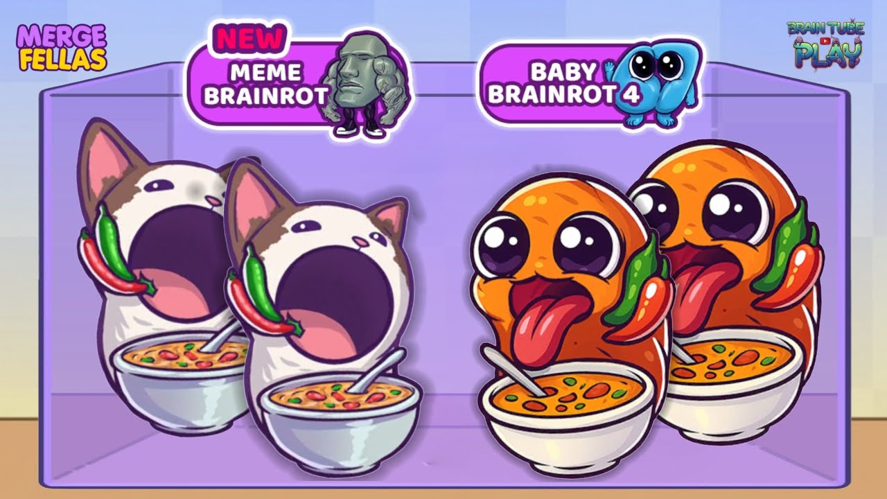 Merge fellas: 🔥 MEME BRAINROT vs BABY BRAINROT 4 - MAX LEVEL🔥 | gameplay walkthrough