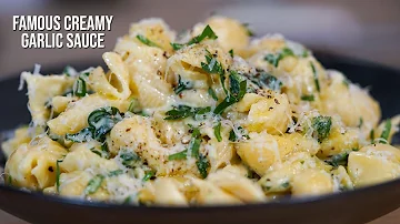 15 minute creamy garlic pasta sauce