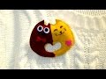 Фетровая Брошь &quot;Влюбленные Котики&quot; - Valentine&#39;s Day DIY - Felt brooch