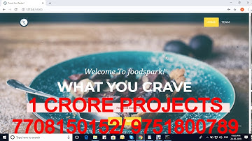 Smart Restaurant Online Food Ordering System Based Python - 1Crore Projects