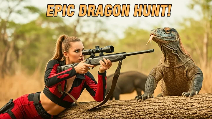 Komodo Dragon Hunting🐉Intense Moments Hunter Drops Predator with Perfect Shots