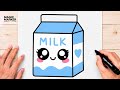How to Draw a Cute Kawaii Milk ????✨ | Easy Cute Digital Illustration