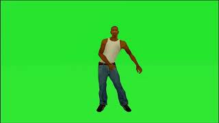 CJ Dancing Floss Fortnite Green Screen