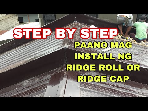 Video: Paano gumawa ng roof ridge sa bubong?