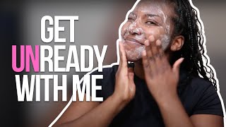 Get Unready with Me | Skincare & Hair (Braids) Routine, Nighttime Routine