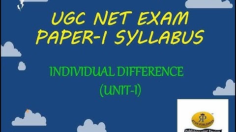 Individual Difference