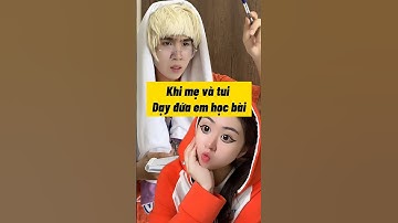 Khi Mẹ Và Tui Dạy Đứa Em Báo Học Bài Kiểu #shorts || Yến Nồi Cơm Điện