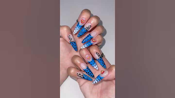 KPop Demon Hunter Derpy Nails 🐯💙