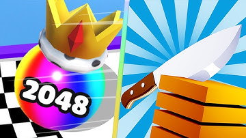 Ball Merge 2048 Vs Slice It All Max Level Game Mobile Walkthrough Update Alltrailers iOS LAK7W2