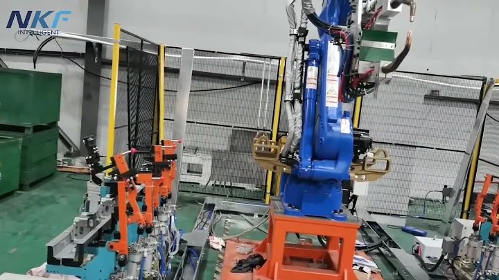 One of the demonstration cases of automated spot welding using Yaskawa robots