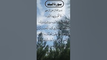 SURAH AL BALAD سورة البلد Most Beautiful Voice 😍 🤩 👌 #surahbalad #egzonibrahimi #albalad