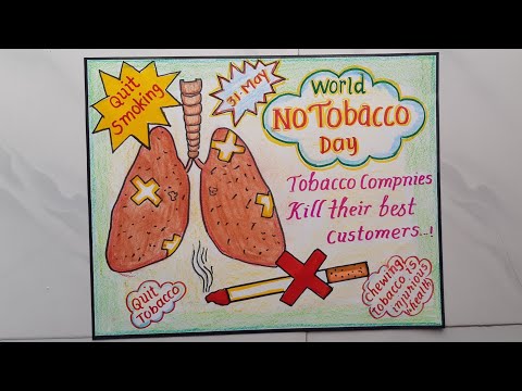 World no tobacco Day Drawing//World No Tobacco Day Poster Drawing//How to Draw No tobacco Poster